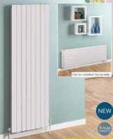 Eastbrook Addington 2 Panel 1800 x 440 Vertical/Horizontal Radiator, Gloss White