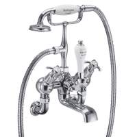 Burlington Anglesey Wall Mounted Angled Bath Shower Mixer Tap - AN21