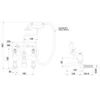 Francis Pegler Strata Blade Bath Shower Mixer Tap