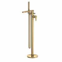 Nuie Arvan Freestanding Bath Shower Mixer Tap Brushed Brass