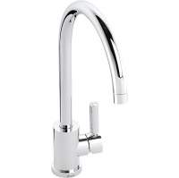 Abode Ixis 1.5 Bowl & Drainer Inset Kitchen Sink - Stainless Steel