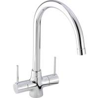 Abode Matrix R15 1.5 Bowl Right Hand Undermount / Inset Kitchen Sink - Stainless Steel