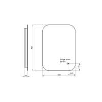 Eclipse Round Back Lit LED Bathroom Mirror - 800mm