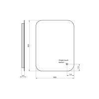 Eclipse Round Back Lit LED Bathroom Mirror - 800mm