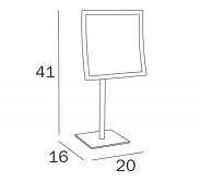 Inda Wall-mounted magnifying mirror, with jointed arm