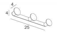 Inda Hotellerie Double Robe Hook AV120B 