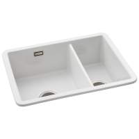 Abode Milford 1.5 Bowl & Drainer Ceramic Inset Kitchen Sink - White