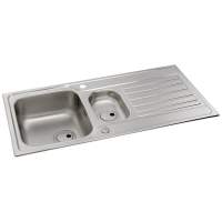 Prima+ 1.5 Bowl R25 Left Hand Undermount Kitchen Sink - Stainless Steel