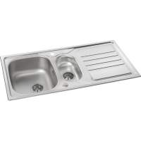 Prima+ 1.5 Bowl Undermount Reversible Kitchen Sink - Polished Steel