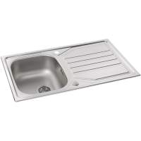 Abode Matrix R15 Large 1.5 Bowl Right Hand Undermount / Inset Kitchen Sink - Stainless Steel