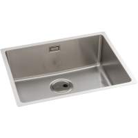 Abode Matrix R15 1.5 Bowl Left Hand Undermount / Inset Kitchen Sink - Stainless Steel