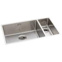 Abode Matrix R15 1.5 Bowl Right Hand Undermount / Inset Kitchen Sink - Stainless Steel