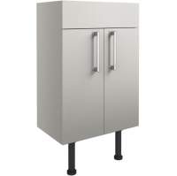 Abacot 500mm Basin Unit - Light Grey Gloss