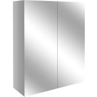 Abacot 600mm Mirrored Unit - Light Grey Gloss