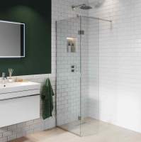 Alassio 800mm Hinged Wetroom Screen 8mm Glass - Lakes Showering Spaces Coastline