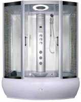 Vidalux Aegean 1500 Airspa Whirlpool Bath & Steam Shower Pod - 1500 x 900mm - White Glass