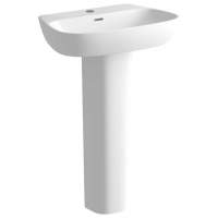 Campbell Bathroom Suite, 555mm Basin, Close Toilet & 1700 Double Ended Bath