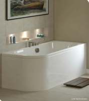 Angelo - 1600 x 700 - Premium Reinforced Double Ended J Bath - Tissino