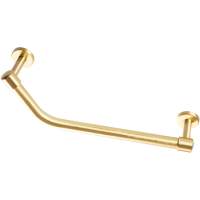 Angled 400mm Grab Rail - Brushed Brass