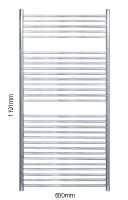 1191 x 600mm Sussex Ansty Stainless Steel Towel Rail - JIS Europe