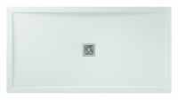 Aqualavo 1000 x 800mm White Gloss Effect Rectangular Shower Tray