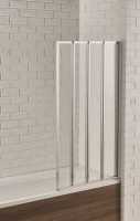 Aquadart Venturi 6 4 Fold Bath Shower Screen - 1400 x 800mm