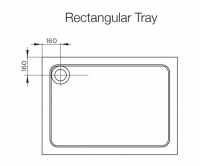 Aquadart Rectangle Shower Tray 1600 x 800mm