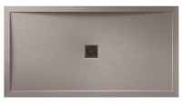 Aqualavo 1400 x 800mm Grey Slate Effect Rectangular Shower Tray