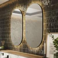 HiB Cassini Curve 140 Illuminated Bathroom Mirror