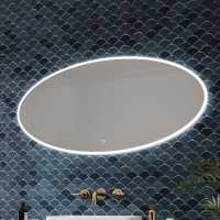 HIB Arena 120 Ambient Oval LED Bathroom Mirror 600 x 1200mm