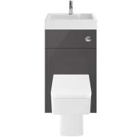 Athena Vault 2 in 1 WC & Gloss Grey Vanity Unit 500mm