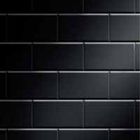 Atlantis Black Metro Tile Panel 1200mm (W) x 2400mm (H)