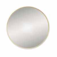 Docklands 600mm Brushed Brass Round Framed Mirror - Origins Living