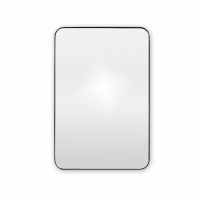 City Black Rectangular Mirror 500 x 750 - Origins Living