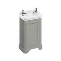 Burlington 51cm Cloakroom Vanity Unit - Dark Olive