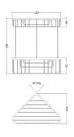 Inda Colorella Corner Soap Basket A04490