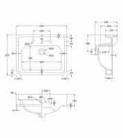 Bayswater Single Ended 1700mm Rolltop Shower Bath