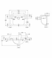 Burlington Traditional Curved Cloakroom Basin