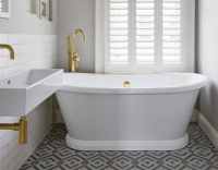 Boat Double-Skinned 1580 x 750 Freestanding Bath with Solid Cast Aluminium Plinth