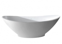 Senator Cian Solid Surface Freestanding Bath with Bun Feet, 1804 x 850 - BC Designs 