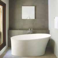 Delicata Cian Solid Surface Freestanding Bath, 1520 x 715 - BC Designs 