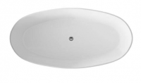 Projekt Divita Polished Cian Solid Surface Freestanding Bath, 1495 x 720 - BC Designs