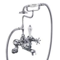 Burlington Birkenhead Traditional Wall Mounted Bath Shower Mixer Tap - BI17