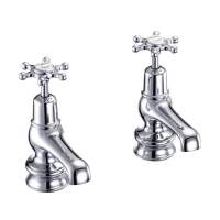 Burlington Anglesey Regent Monobloc Basin Mixer Tap with High Central Indice - Pop Up Waste - ANR4