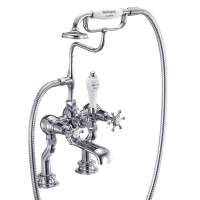 Burlington Birkenhead Traditional Angled Bath Shower Mixer Tap - BI19