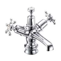 Burlington Birkenhead Traditional Basin Monobloc Tap - Sprung Waste - BI6