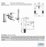 Sagittarius Blade Monobloc Basin Mixer Tap