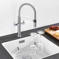 Rievaulx Matt Black Pull Out Kitchen Mixer Tap