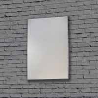 Docklands 800 x 1000 Matt BlackRectangular Mirror - Origins Living