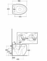 Allier Back To Wall Toilet & Soft Close Seat